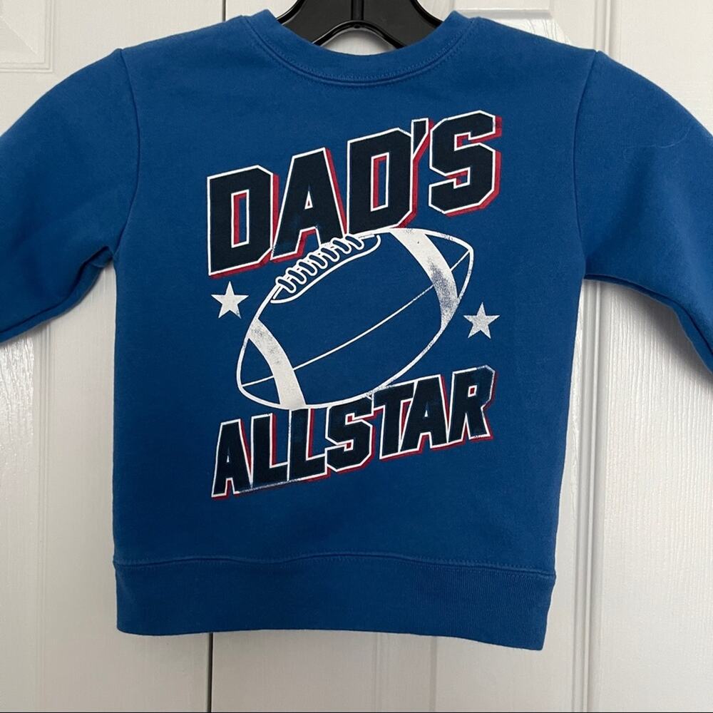 Vintage Toddler Garanimals dad’s All-Star 2T Blue football sweatshirt
